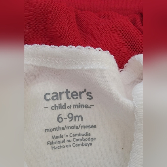 Carter's Red and White Snowflake Baby Outfit - Picture 6 of 8